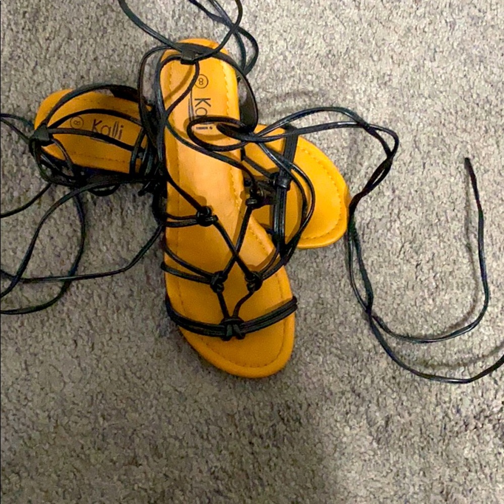 Strap up sandals